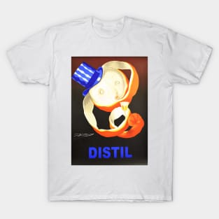 DISTIL APERITIF Orange Alcohol Beverage Achille Mauzan Art Deco Vintage T-Shirt